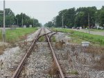 Looking West at CSX Track from Perkins St. Crossing